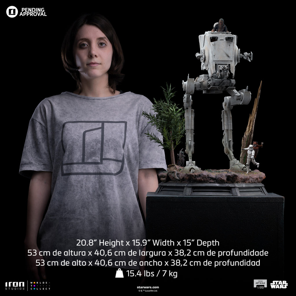 Statue AT-ST and Chewbacca - Star Wars - Demi Art Scale 1/20 - Iron Studios