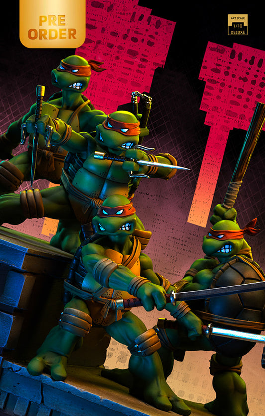 Pre-Order - Statue TMNT 1st Cover Set (Signed Version) - Teenage Mutant Ninja Turtles - Art Scale 1/10 - Iron Studios