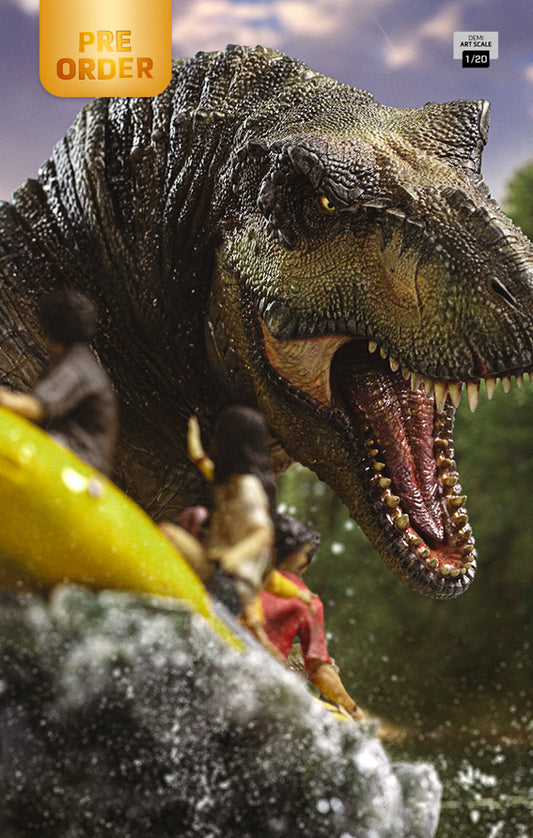 Pre-Order - Statue T-Rex River Scene - Jurassic World: Rebirth - Demi Art Scale 1/20 - Iron Studios