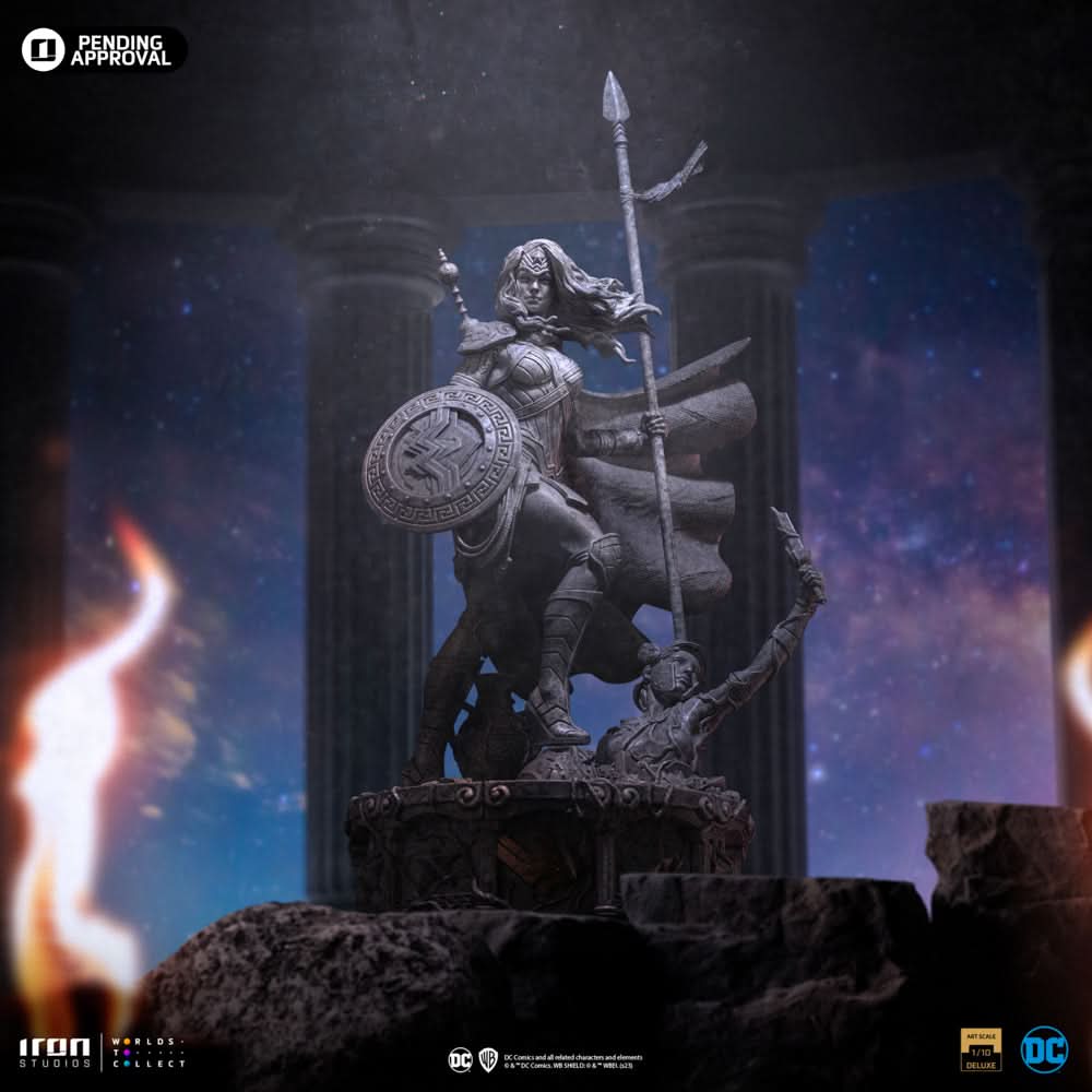 Statue Wonder Woman Unleashed Marble Variant - DC Comics - Art Scale 1/10 - Iron Studios