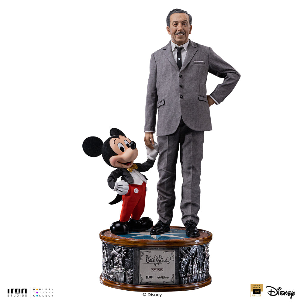Pre-Order - Statue Walt Disney & Mickey Mouse - Disney Classics - Legacy Replica 1/4 - Iron Studios