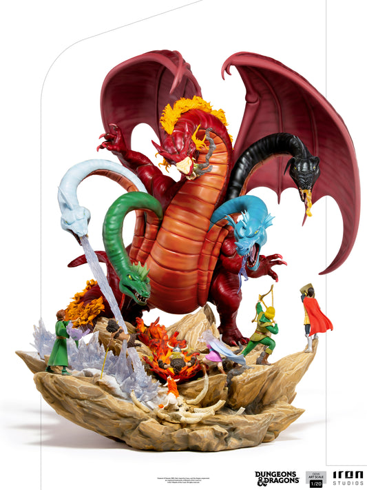 Statue Tiamat Battle Diorama - Dungeons and Dragons - Demi Art 1/20 - Iron Studios