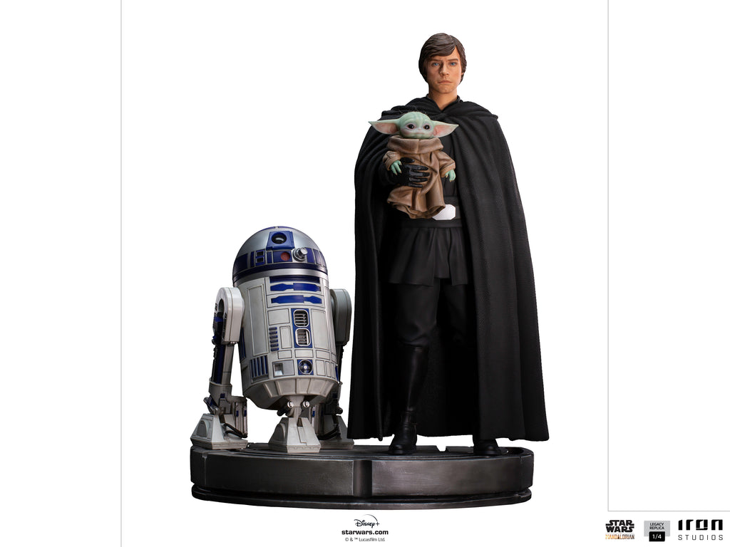 Luke Skywalker, R2-D2 and Grogu - Star Wars: The Mandalorian - Legacy Replica 1/4 - Iron Studios