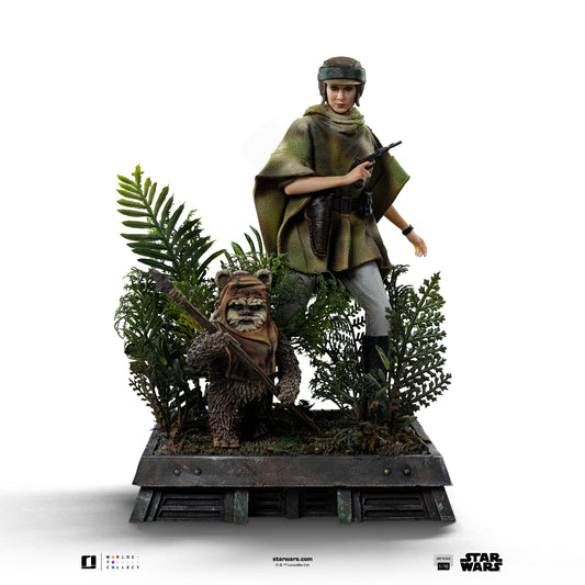 Pre-Order - Statue Leia and Wicket  -  Star Wars Episode VI - Art Scale 1/10 - Iron Studios
