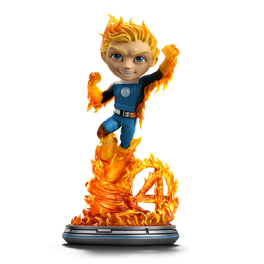 Statue Human Torch (Blue Suit Variant) - Fantastic Four - Minico - Iron Studios