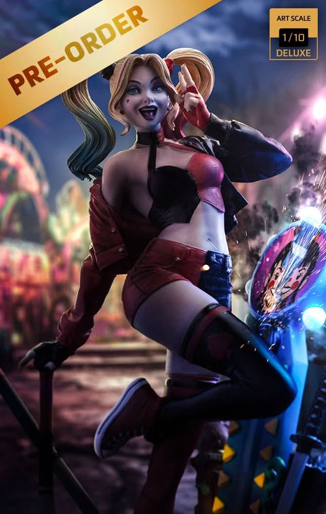 Digital Pre - Order - Statue Harley Quinn Deluxe - Gotham City Sirens DC Comics - Art Scale 1/10 - Iron Studios