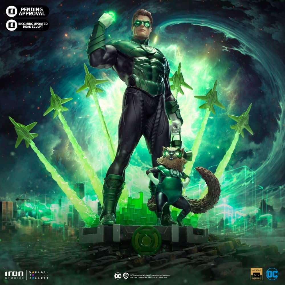 Digital Pre - Order - Statue Green Lantern Unleashed Deluxe - DC Comics - Art Scale 1/10 - Iron Studios