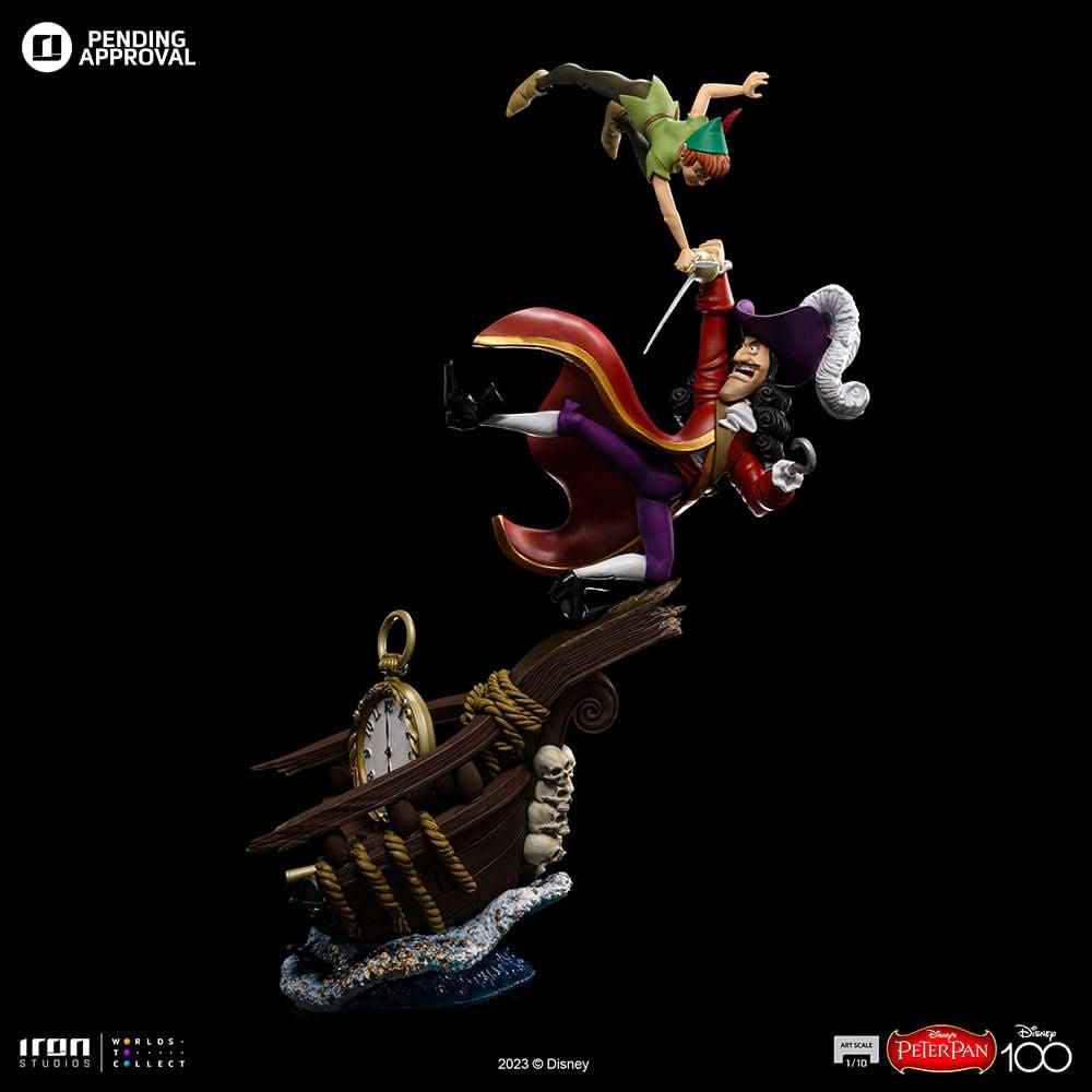 Statue Peter Pan vs Hook - Disney 100th - Peter Pan - Art Scale 1/10 - Iron Studios