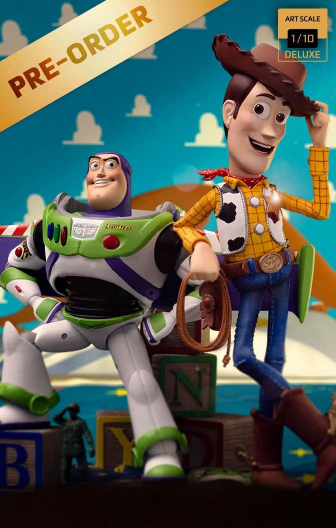 Digital Pre - Order - Statue Buzz & Woody - Toy Story - Deluxe Art Scale 1/10 - Iron Studios