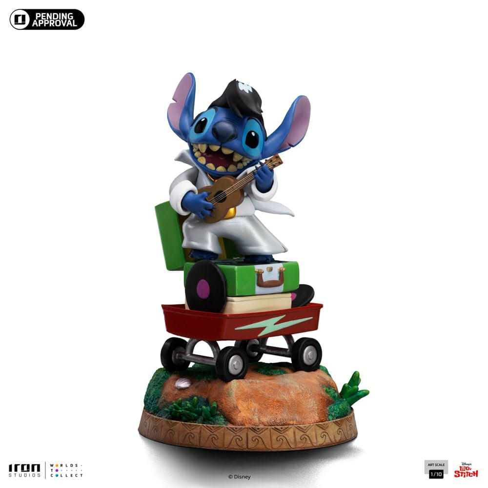 Digital Pre - Order - Statue Stitch King of Rock - Disney Classics - Art Scale 1/10 - Iron Studios