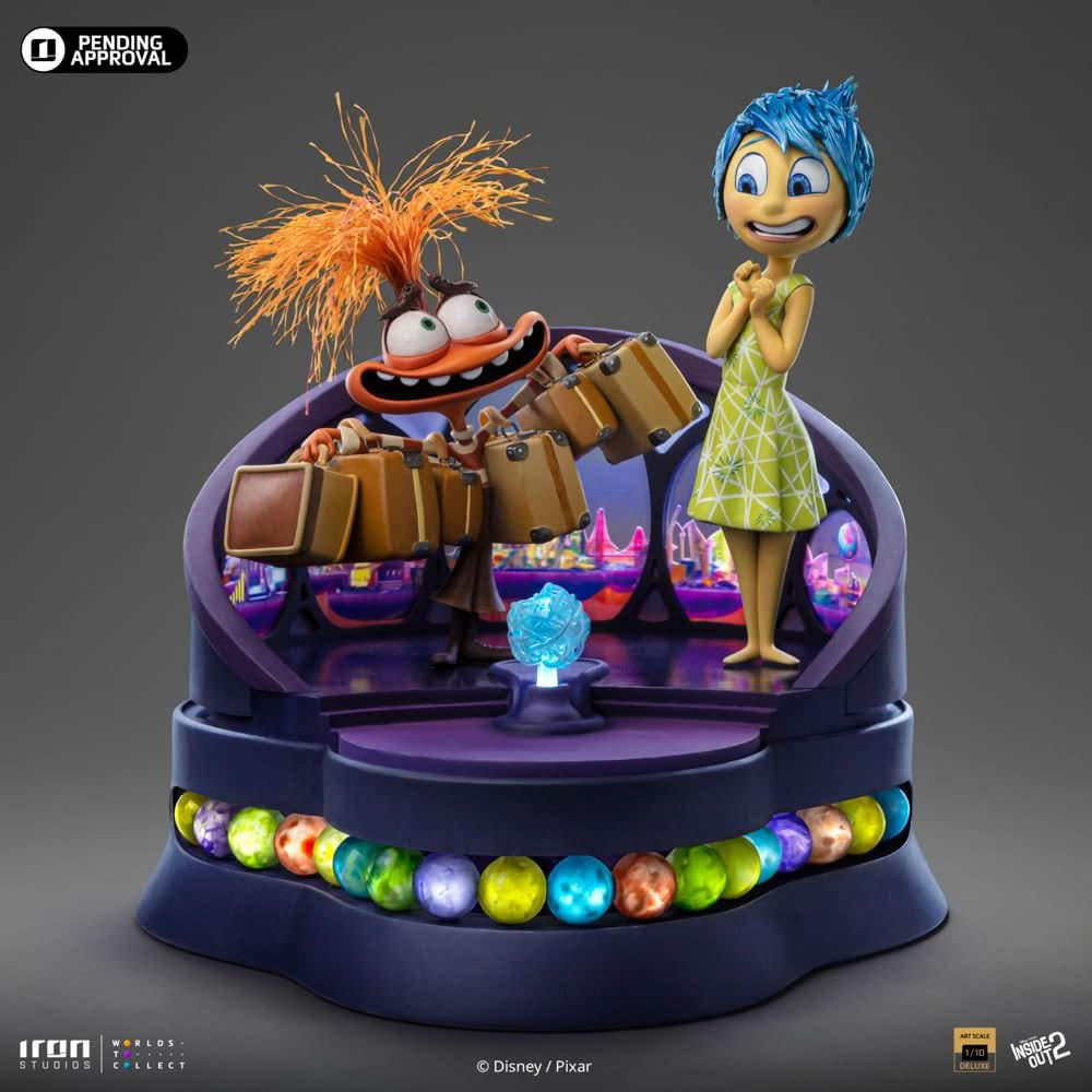 Digital Pre - Order - Statue Joy and Anxiety Deluxe - Inside Out 2 - Art Scale 1/10 - Iron Studios