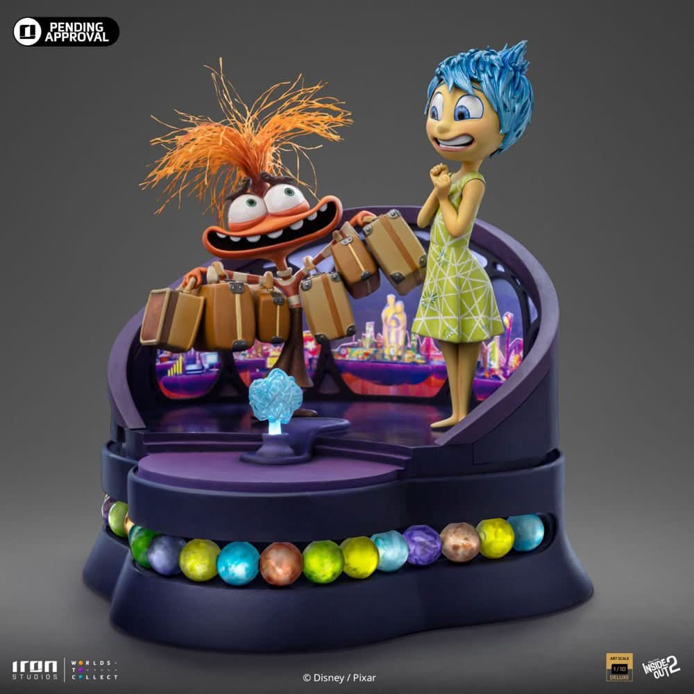 Digital Pre - Order - Statue Joy and Anxiety Deluxe - Inside Out 2 - Art Scale 1/10 - Iron Studios