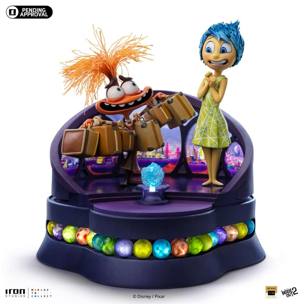 Digital Pre - Order - Statue Joy and Anxiety Deluxe - Inside Out 2 - Art Scale 1/10 - Iron Studios