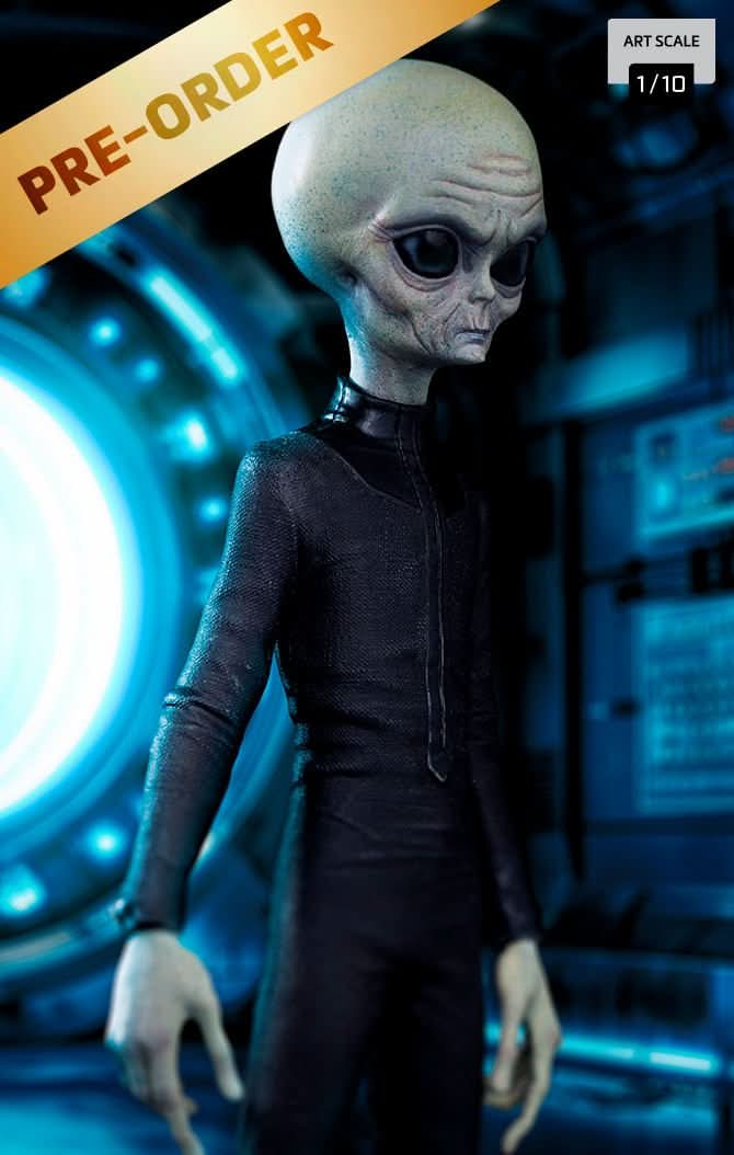 Digital Pre - Order - Statue Grey Alien - I Want to Believe - Art Scale 1/10 - Iron Studios