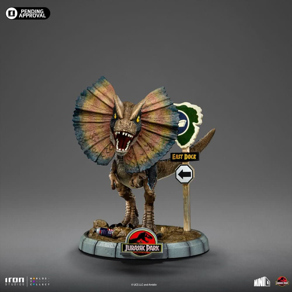 Digital Pre - Order - Statue Dilophosaurus - Jurassic Park - MiniCo - Iron Studios