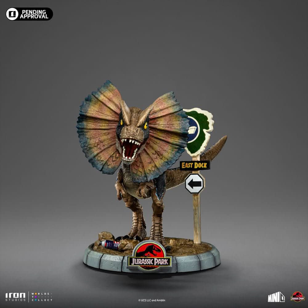 Statue Dilophosaurus - Jurassic Park - MiniCo - Iron Studios