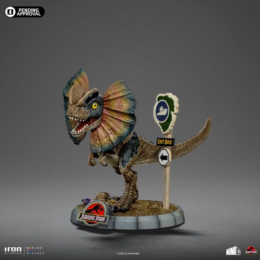 Digital Pre - Order - Statue Dilophosaurus - Jurassic Park - MiniCo - Iron Studios