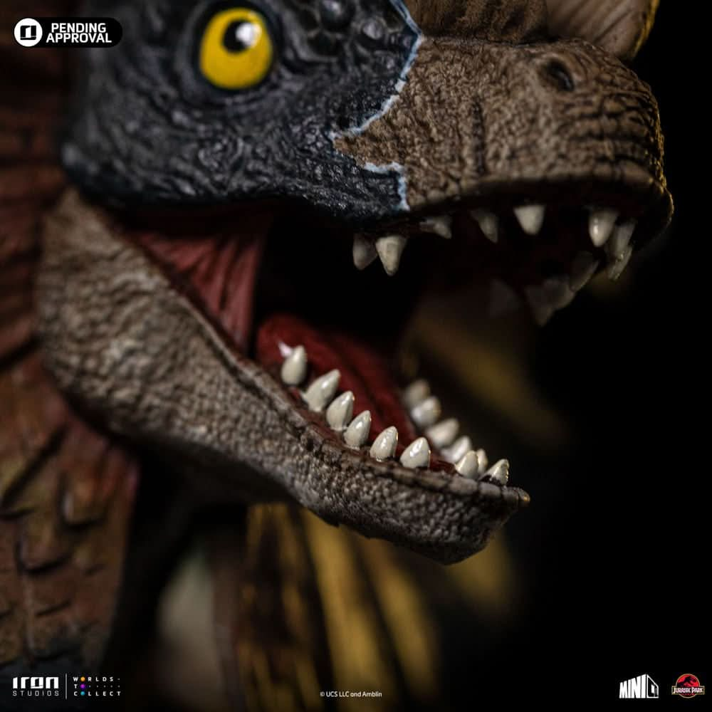 Digital Pre - Order - Statue Dilophosaurus - Jurassic Park - MiniCo - Iron Studios