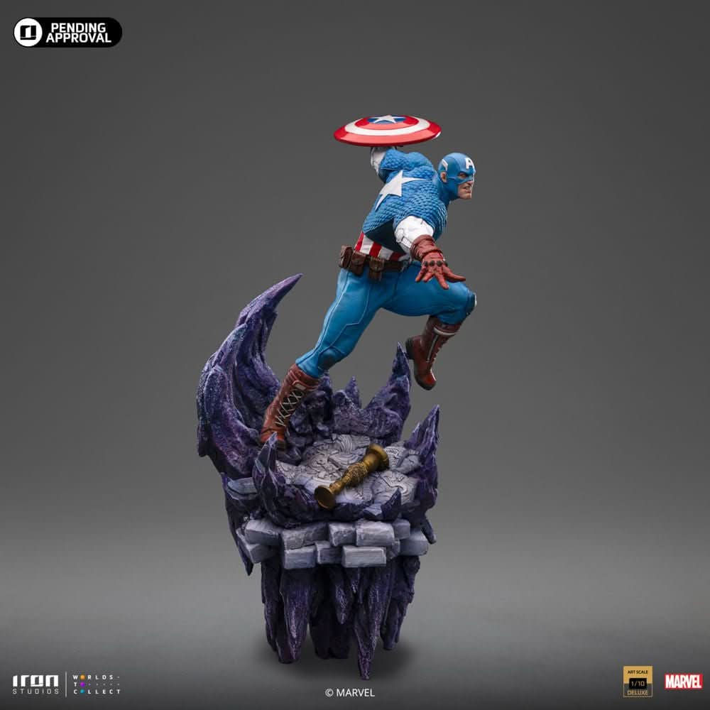 Digital Pre - Order - Statue Captain America Deluxe - Infinity Gauntlet Diorama - Art Scale 1/10 - Iron Studios