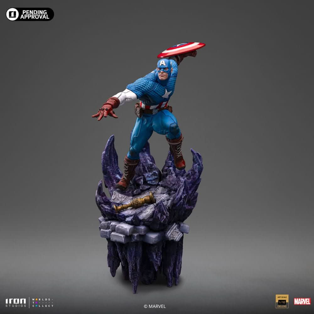 Digital Pre - Order - Statue Captain America Deluxe - Infinity Gauntlet Diorama - Art Scale 1/10 - Iron Studios