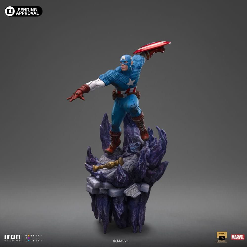 Digital Pre - Order - Statue Captain America Deluxe - Infinity Gauntlet Diorama - Art Scale 1/10 - Iron Studios