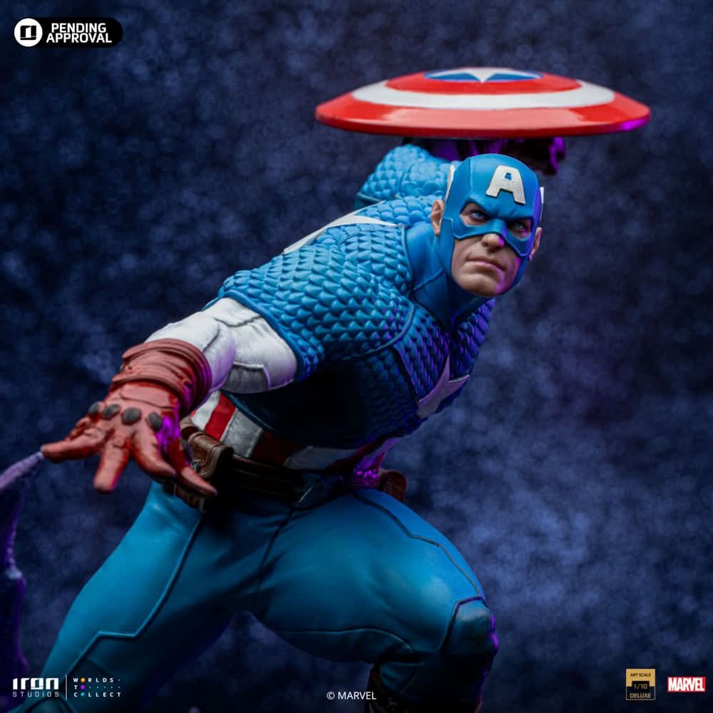 Digital Pre - Order - Statue Captain America Deluxe - Infinity Gauntlet Diorama - Art Scale 1/10 - Iron Studios