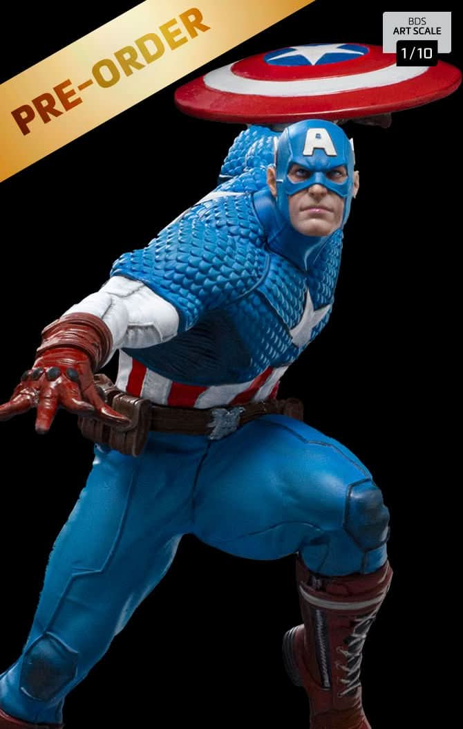 Digital Pre - Order - Statue Captain America - Infinity Gauntlet Diorama - Art Scale 1/10 - Iron Studios