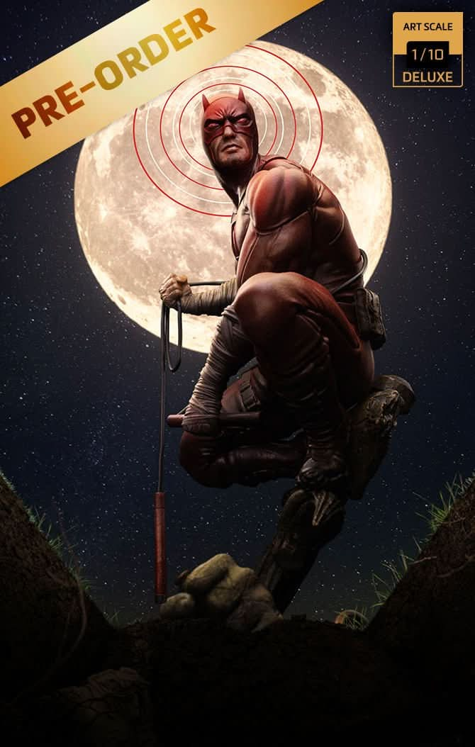 Digital Pre - Order - Statue Daredevil Unleashed - Marvel Comics - Art Scale 1/10 - Iron Studios