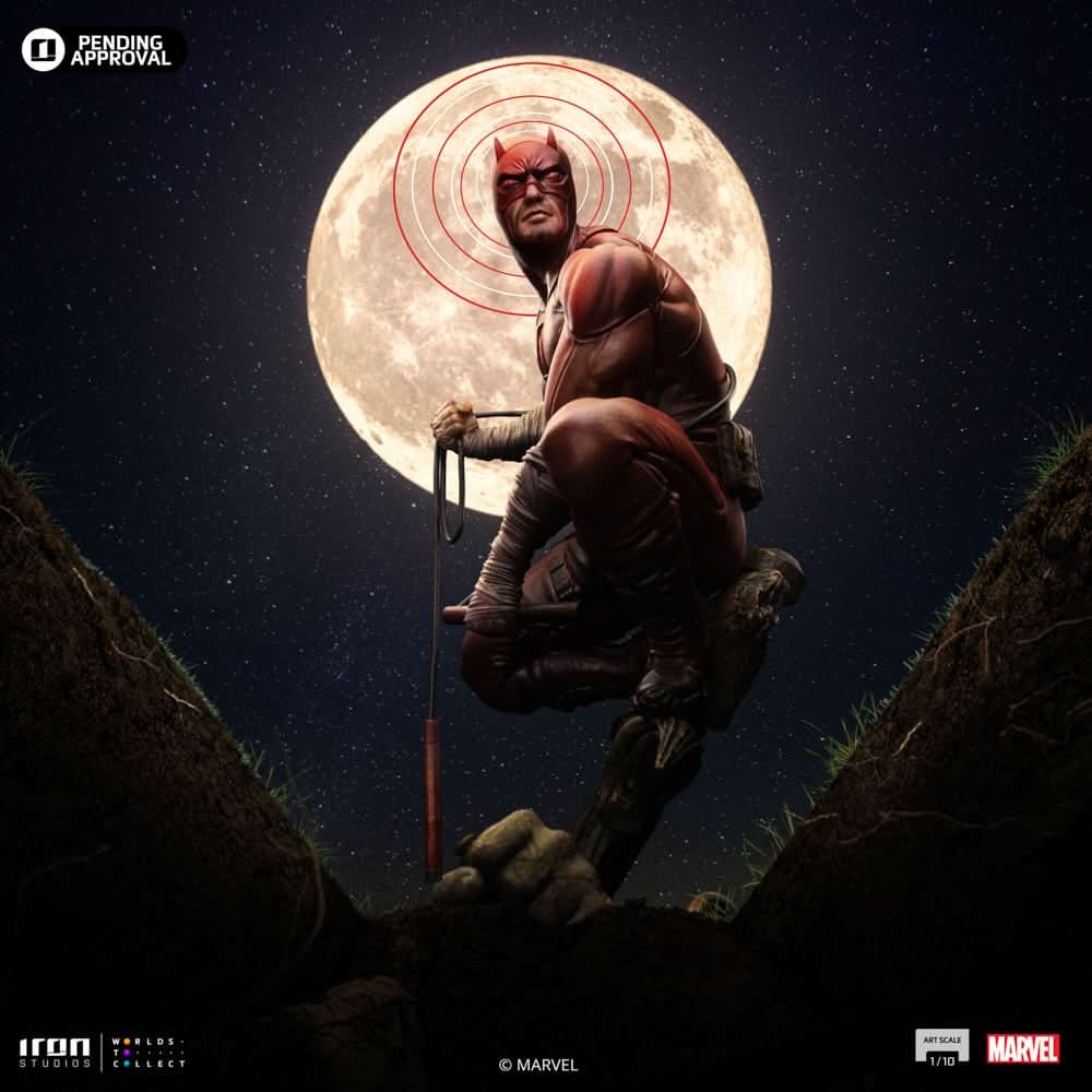 Digital Pre - Order - Statue Daredevil Unleashed - Marvel Comics - Art Scale 1/10 - Iron Studios