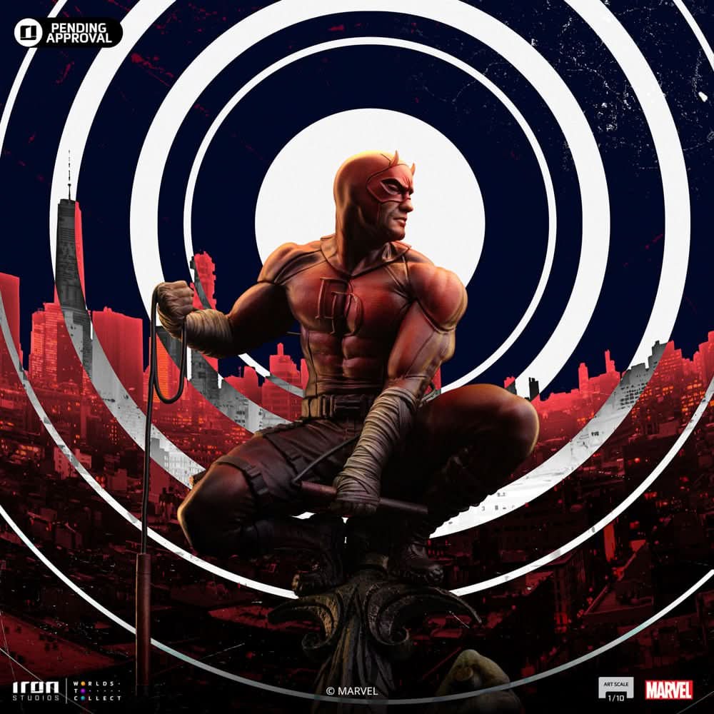 Digital Pre - Order - Statue Daredevil Unleashed - Marvel Comics - Art Scale 1/10 - Iron Studios