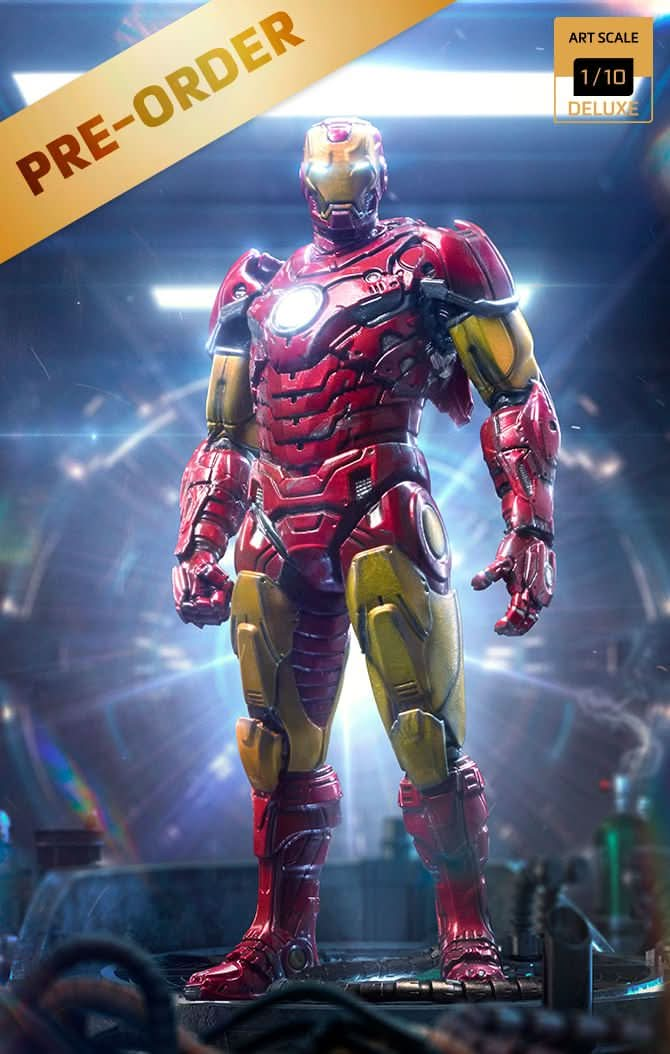 Digital Pre - Order - Statue Iron Man Unleashed Deluxe - Marvel Comics - Art Scale 1/10 - Iron Studios