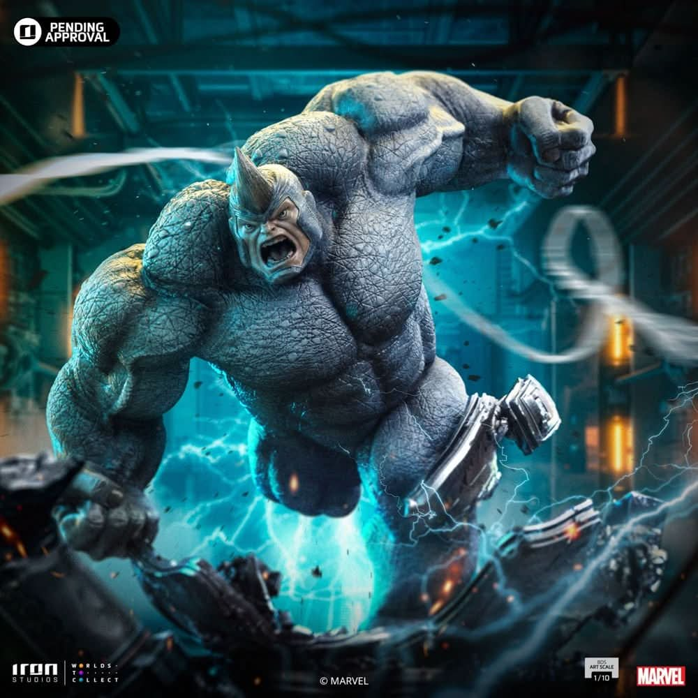 Digital Pre - Order - Statue Rhino - Spider - man vs Villains Diorama - Art Scale 1/10 - Iron Studios