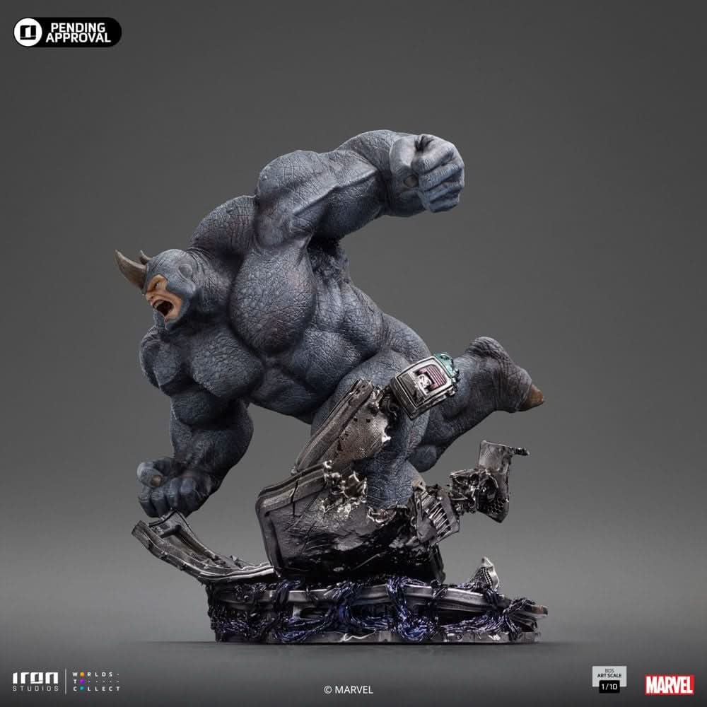 Digital Pre - Order - Statue Rhino - Spider - man vs Villains Diorama - Art Scale 1/10 - Iron Studios