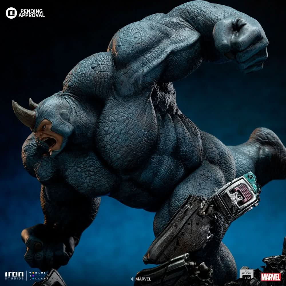 Digital Pre - Order - Statue Rhino - Spider - man vs Villains Diorama - Art Scale 1/10 - Iron Studios