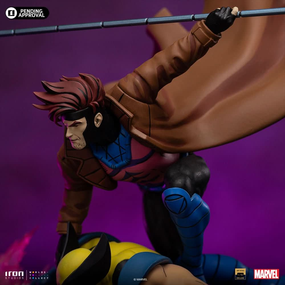 Digital Pre - Order - Statue Gambit e Wolverine - X - Men 97 - Art Scale 1/10 - Iron Studios