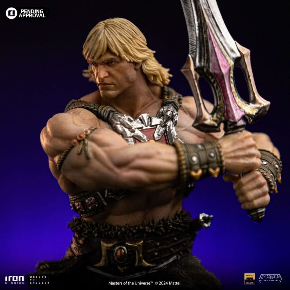 Digital Pre - Order - Statue He - Man Unleashed - Masters of the Universe - Art Scale 1/10 - Iron Studios