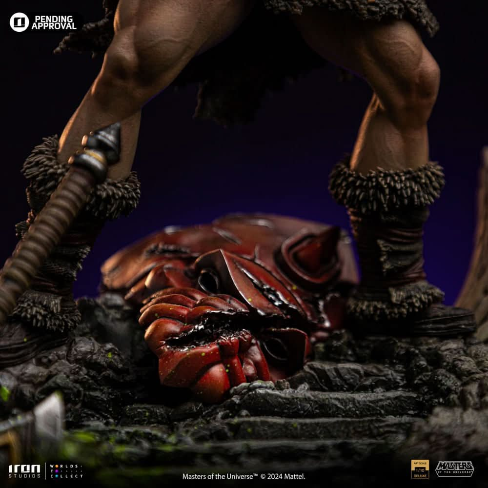 Digital Pre - Order - Statue He - Man Unleashed - Masters of the Universe - Art Scale 1/10 - Iron Studios