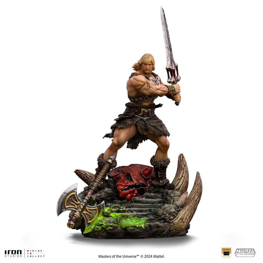 Digital Pre - Order - Statue He - Man Unleashed - Masters of the Universe - Art Scale 1/10 - Iron Studios