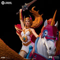 Digital Pre - Order - Statue She - ra and Swift Wind Deluxe - Masters of the Universe - Art Scale 1/10 - Iron Studios