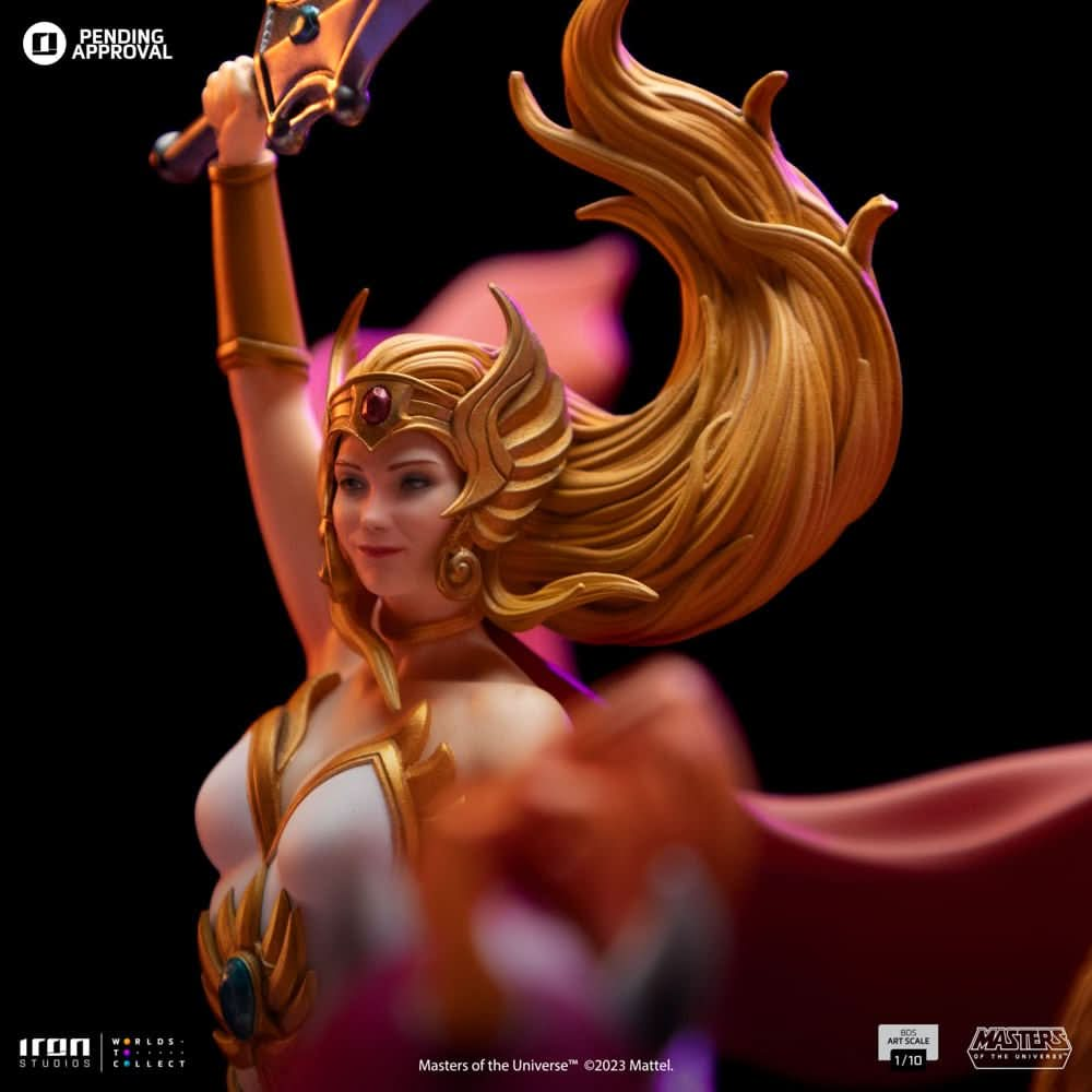 Digital Pre - Order - Statue She - ra and Swift Wind Deluxe - Masters of the Universe - Art Scale 1/10 - Iron Studios