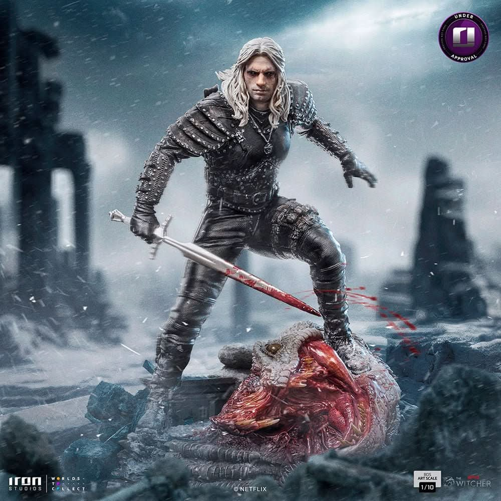 Digital Pre - Order - Statue Geralt of Rivia - The Witcher Netflix - Art Scale - Iron Studios