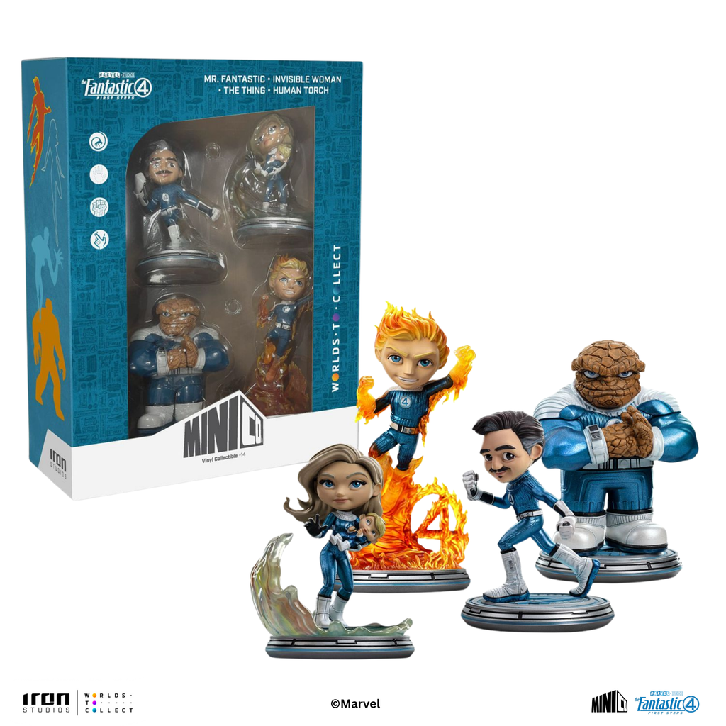 Statue Fantastic Four Pack (Metallic Version) - The Fantastic Four: First Steps - Minico - Iron Studios
