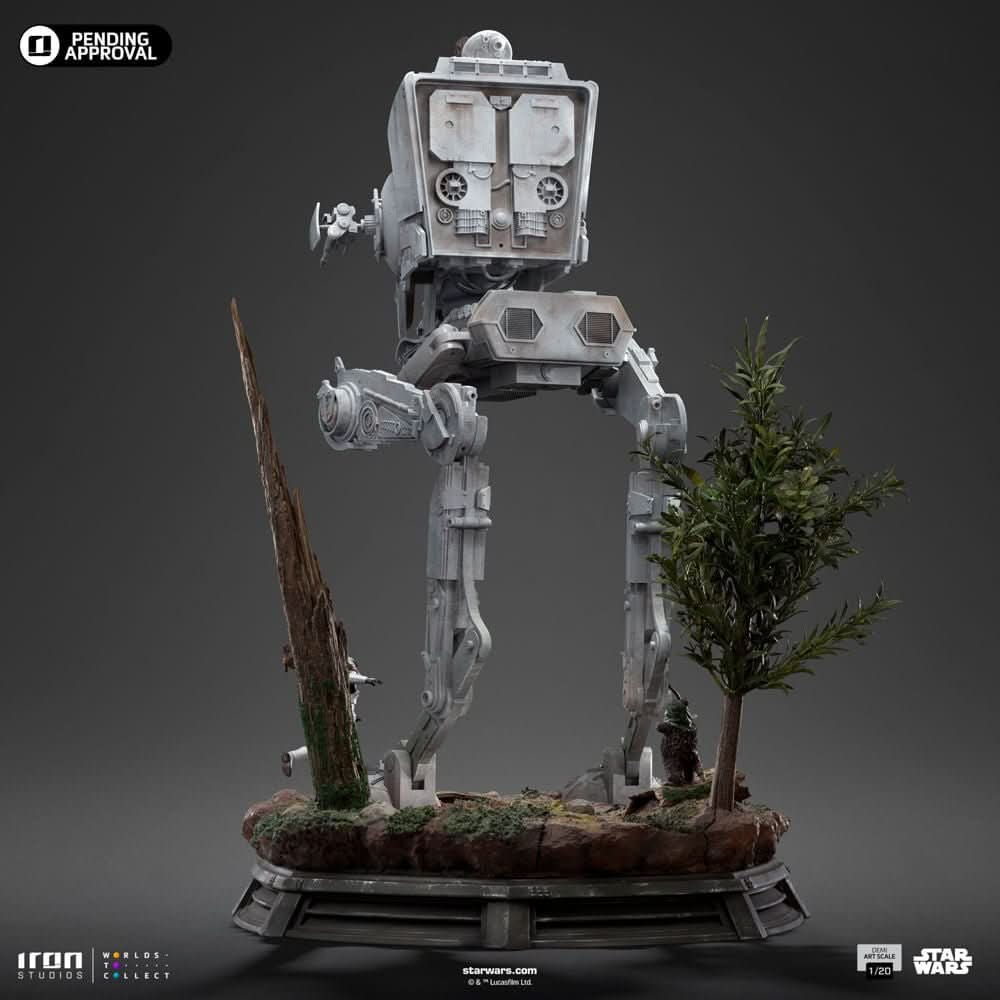 Digital Pre - Order - Statue AT - ST and Chewbacca - Star Wars - Demi Art Scale 1/20 - Iron Studios