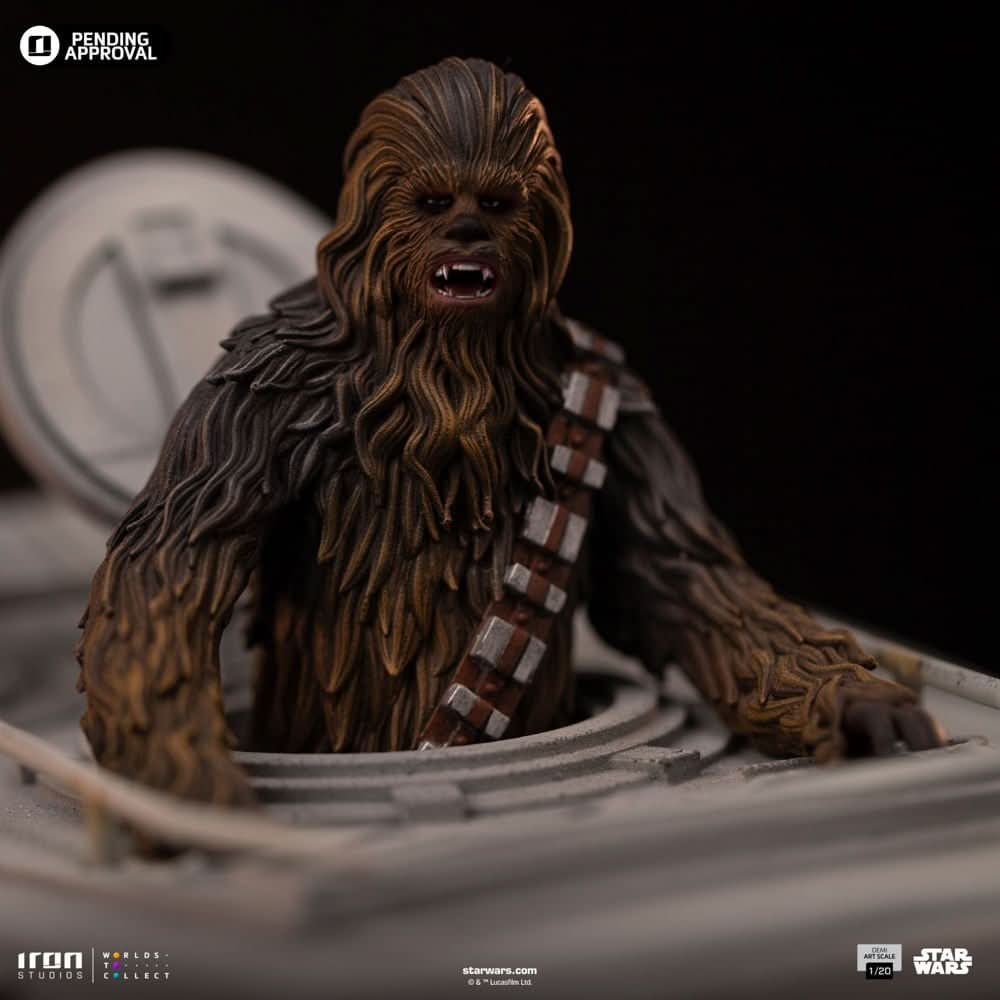 Digital Pre - Order - Statue AT - ST and Chewbacca - Star Wars - Demi Art Scale 1/20 - Iron Studios