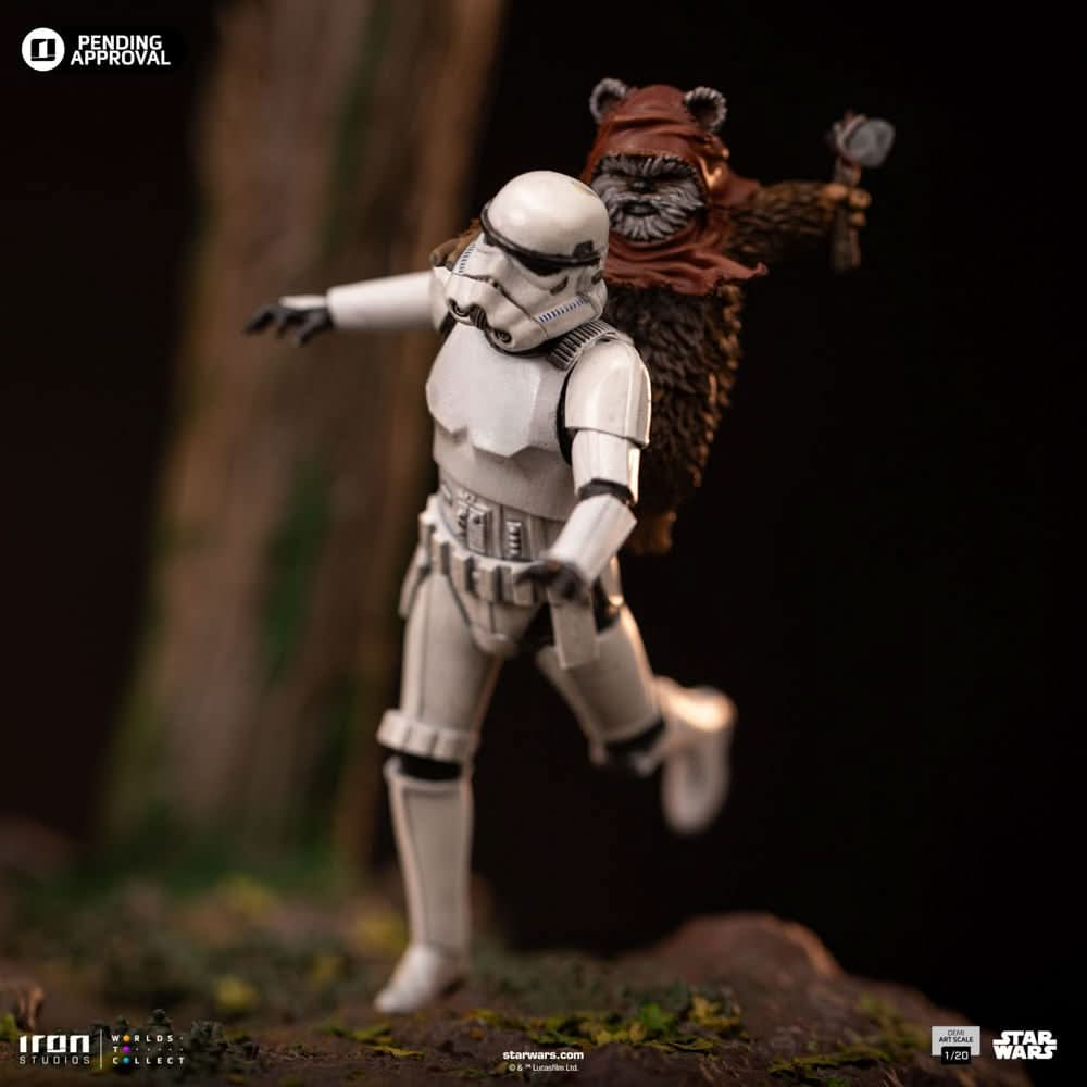 Digital Pre - Order - Statue AT - ST and Chewbacca - Star Wars - Demi Art Scale 1/20 - Iron Studios