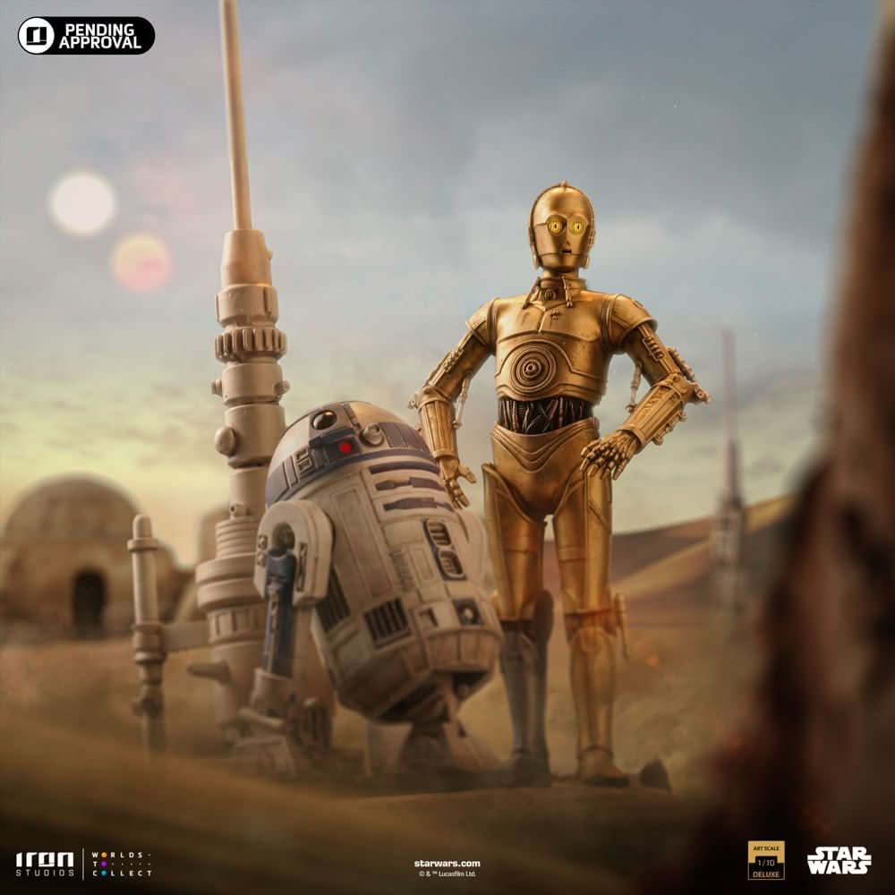 Digital Pre - Order - Statue C - 3PO and R2 - D2 Deluxe - Star Wars - Art Scale 1/10 - Iron Studios