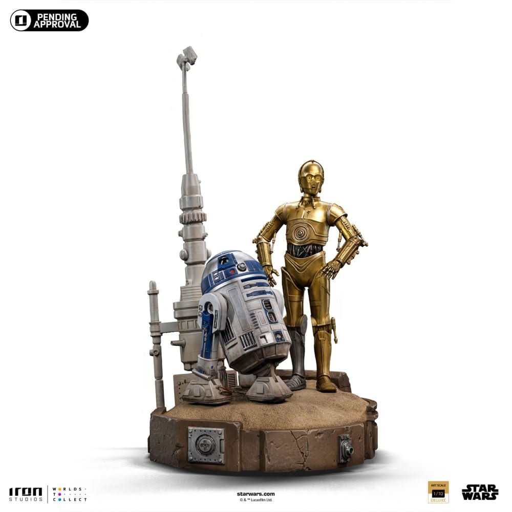 Digital Pre - Order - Statue C - 3PO and R2 - D2 Deluxe - Star Wars - Art Scale 1/10 - Iron Studios