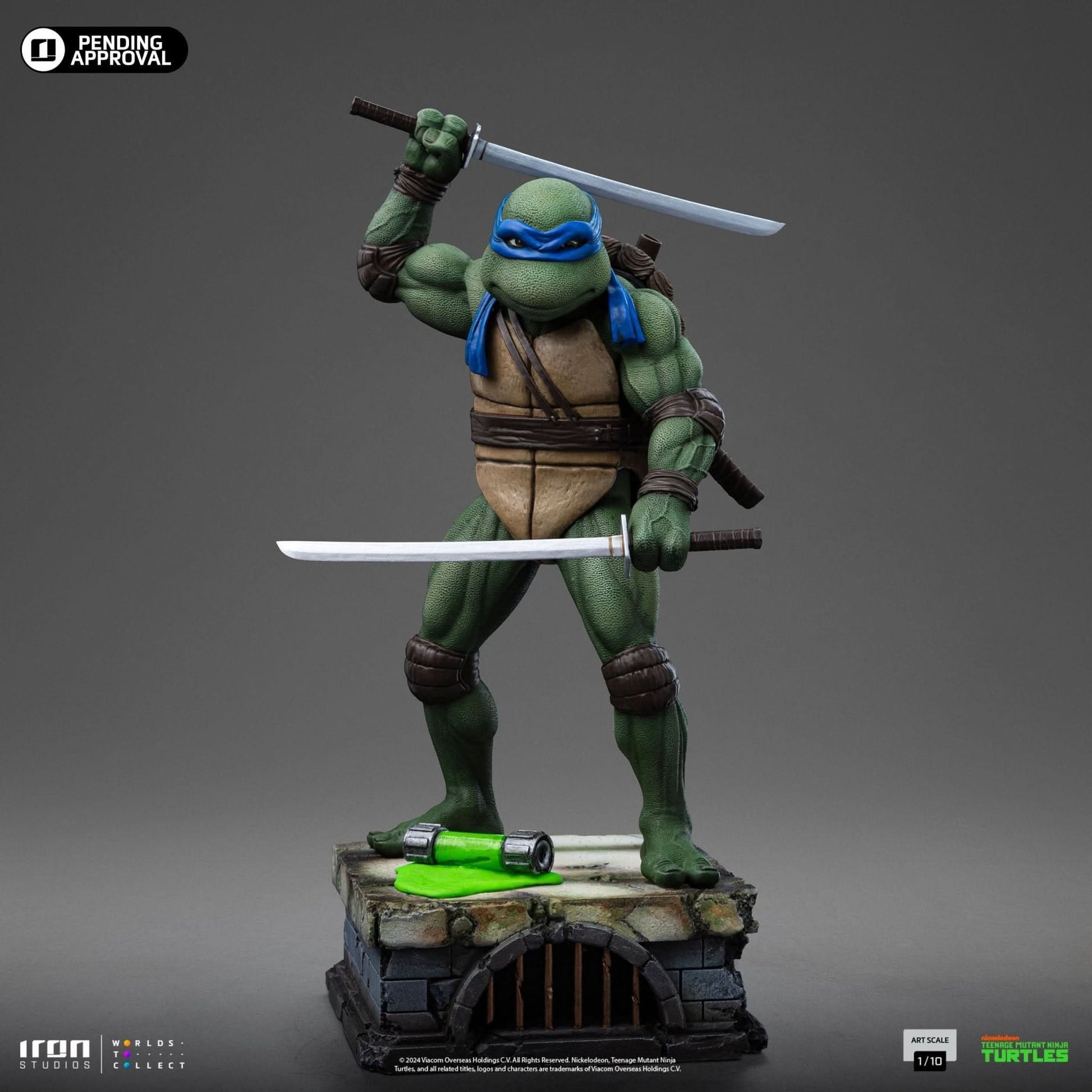 Digital Pre - Order - Statue Leonardo - TMNT Movie - Art Scale 1/10 - Iron Studios