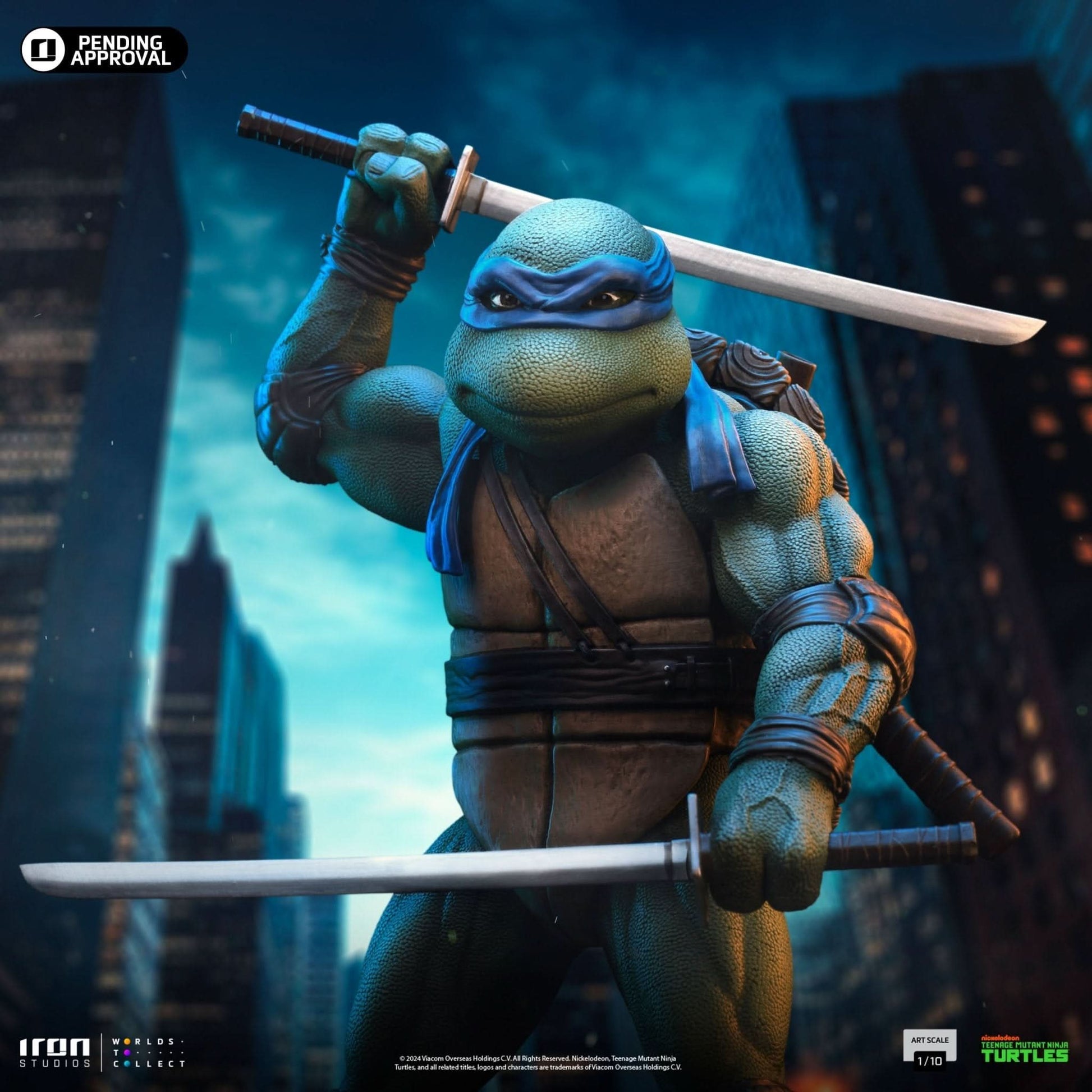 Digital Pre - Order - Statue Leonardo - TMNT Movie - Art Scale 1/10 - Iron Studios