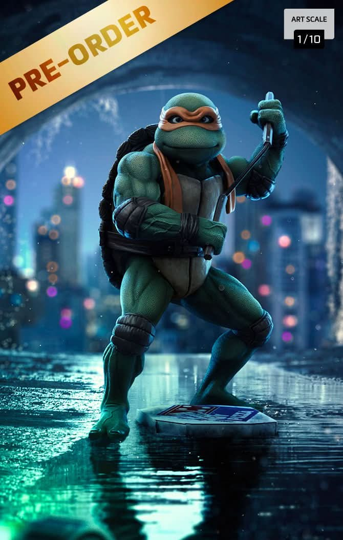 Digital Pre - Order - Statue Michelangelo - TMNT Movie - Art Scale 1/10 - Iron Studios